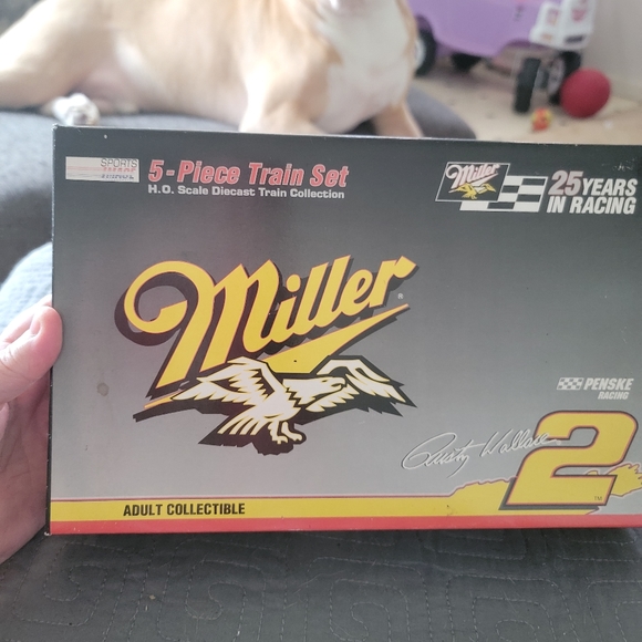 Rusty Wallace 25 years in racing, Miller 5 piece train set, in box - Picture 3 of 12
